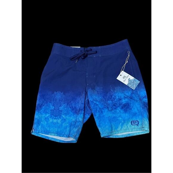 NEW WITH TAGS QUIET STORM Water Print size 28 with 19" inseamTrunk Our signature - Picture 4 of 11